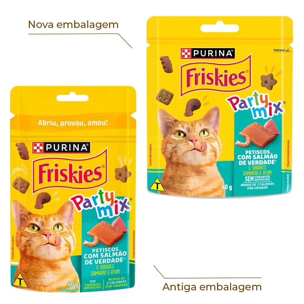 Petisco Friskies Party Mix Salmão